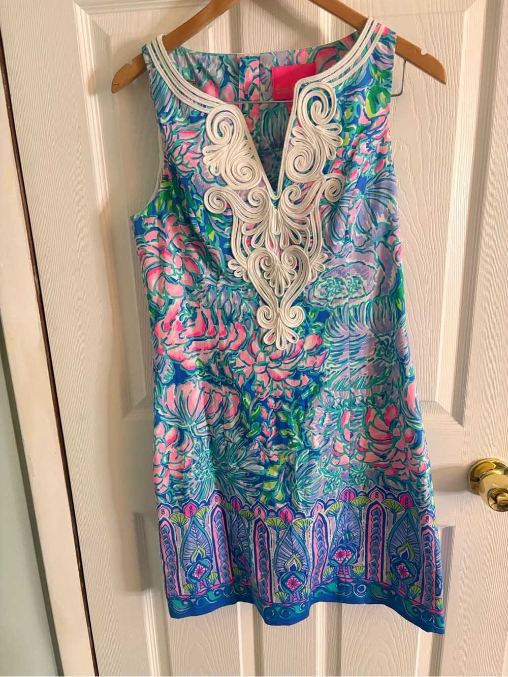 Women’s Lily Pulitzer Gabby Shift Dress In Full Bloom Floral Preppy Coastal Sz 4